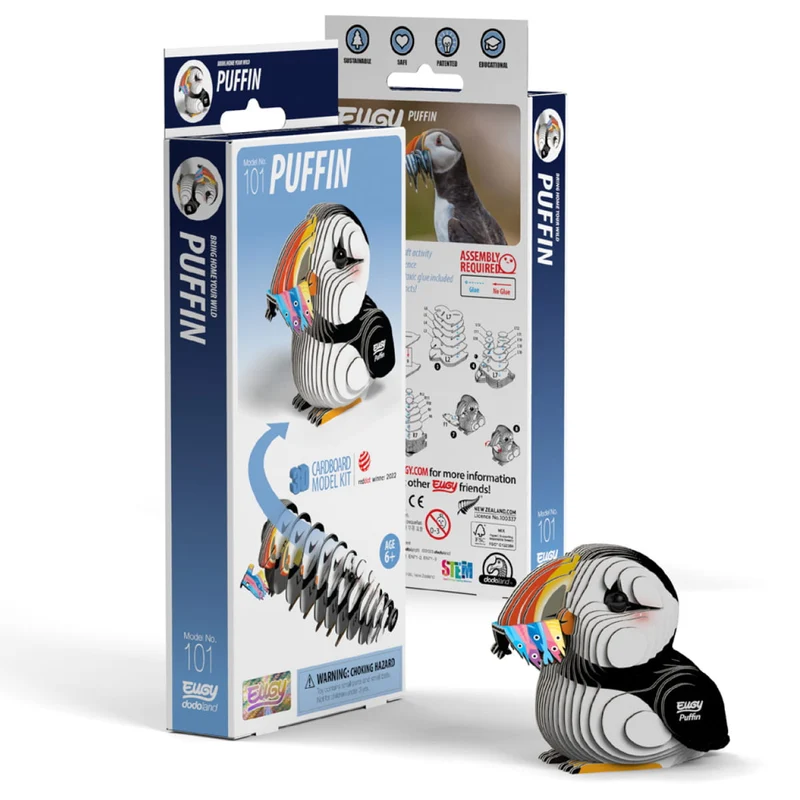 Öko-Puzzle 3D – Papageientaucher
