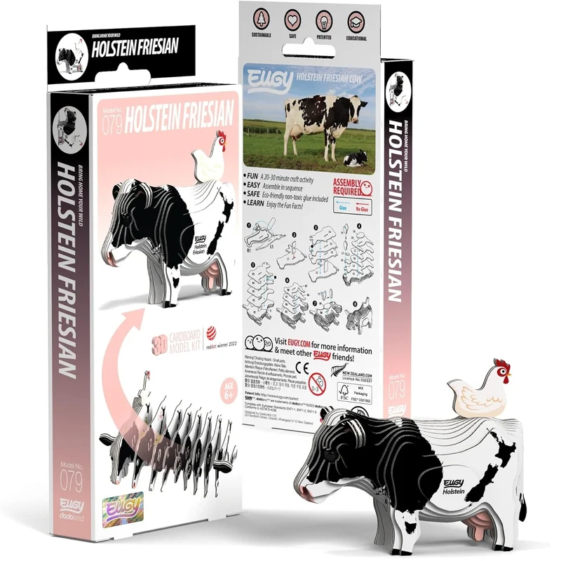 Öko-Puzzle 3D – Kuh