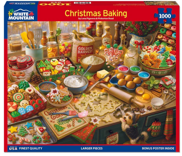 PFG Christmas Baking, Lena Pigareva (1000pcs) (Usage/Used - PUZZLES FOR GOOD)