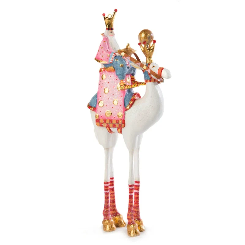 Krinkles - Nativity Minifiguren – weisses Kamel mit Heilgem König Balthazar