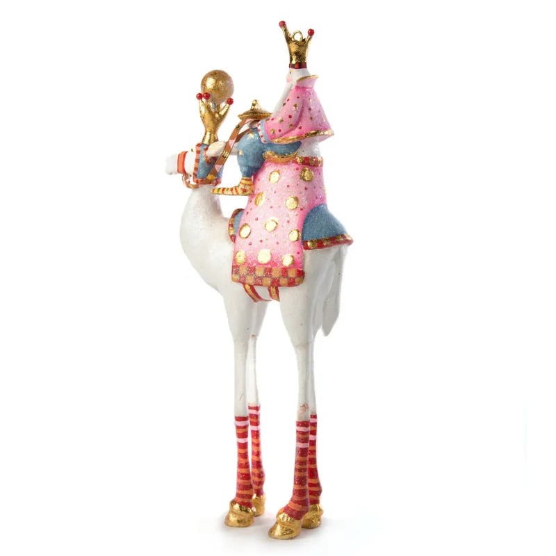 Krinkles - Nativity Minifiguren – weisses Kamel mit Heilgem König Balthazar