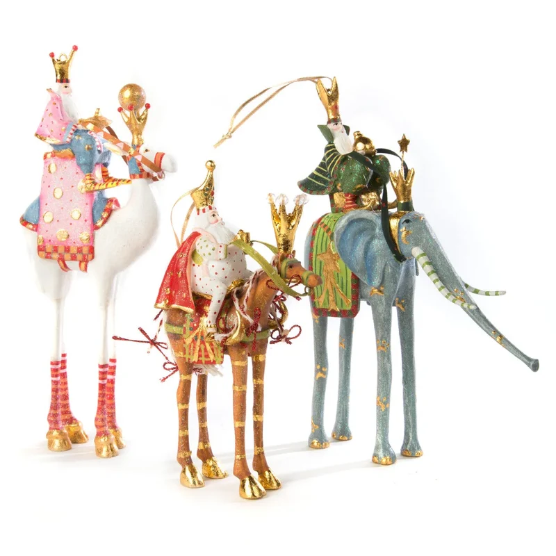 Krinkles - Nativity Minifiguren – weisses Kamel mit Heilgem König Balthazar