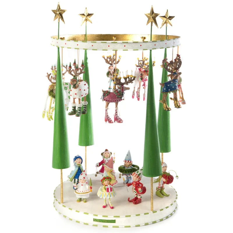 Krinkles - Dash Away Rentier Mini Ornament Display