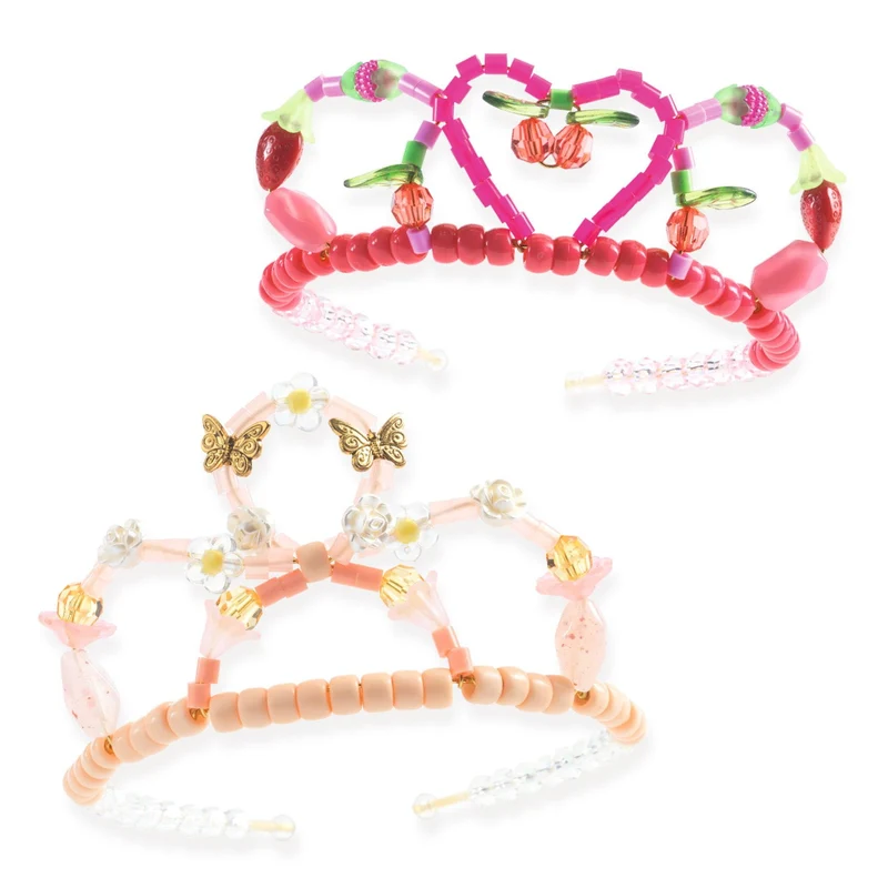 Schmuckset – 2 rosa Diademe