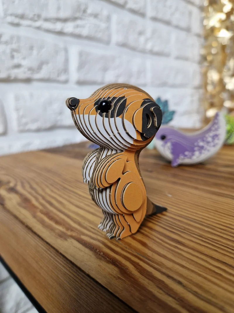 Öko-Puzzle 3D – Erdmännchen