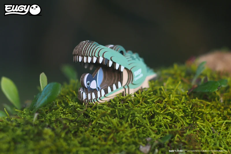 Öko-Puzzle 3D – Krokodil