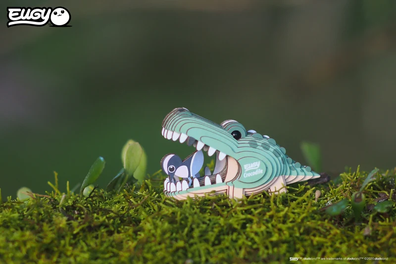 Öko-Puzzle 3D – Krokodil