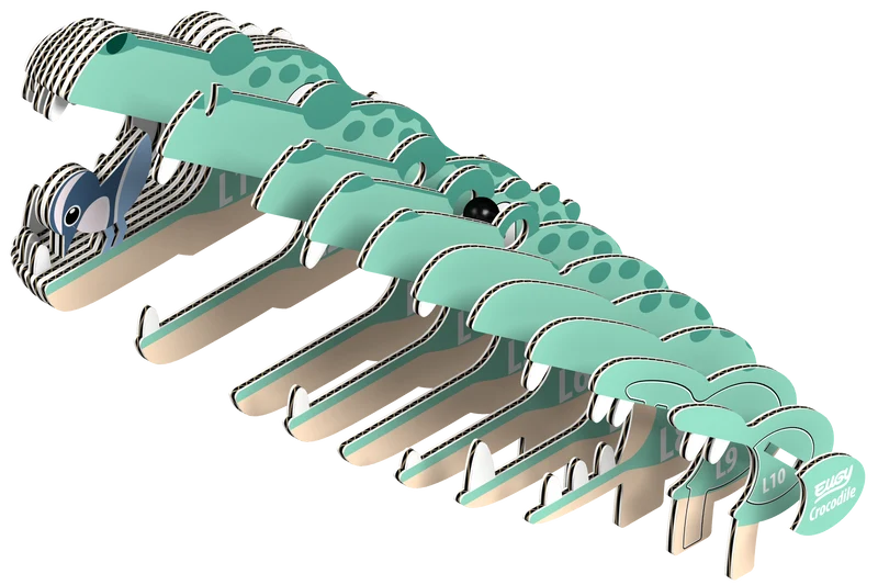 Öko-Puzzle 3D – Krokodil