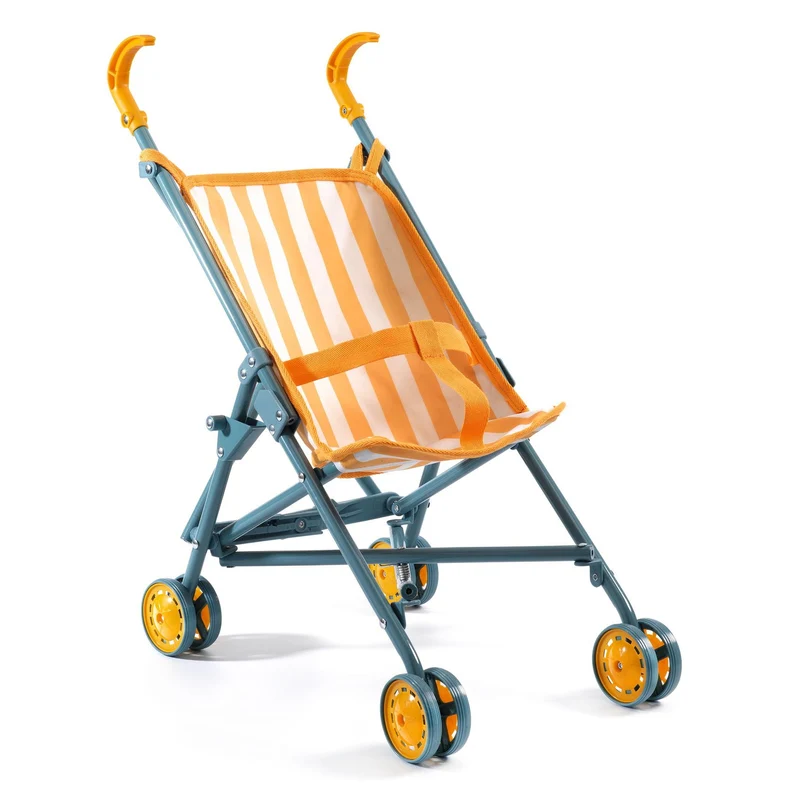 Kinderwagen für Pomea-Puppen - Gelb