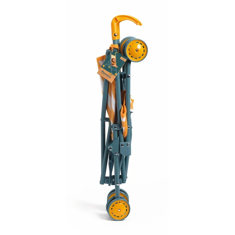 Kinderwagen für Pomea-Puppen - Gelb