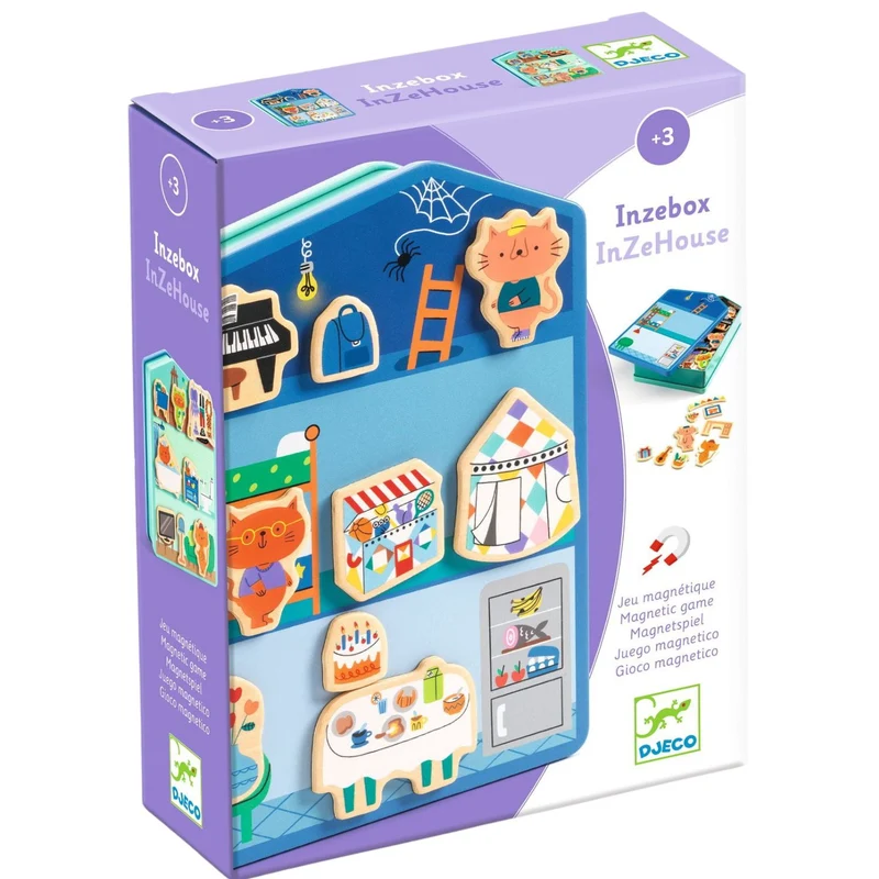 Magnetisches Puzzle – Katzenhaus