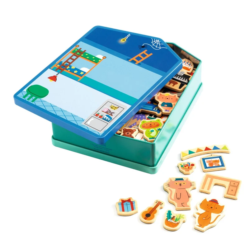 Magnetisches Puzzle – Katzenhaus