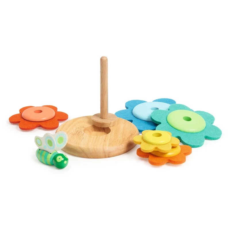 Holzpuzzle mit Filzelementen – Schmetterling