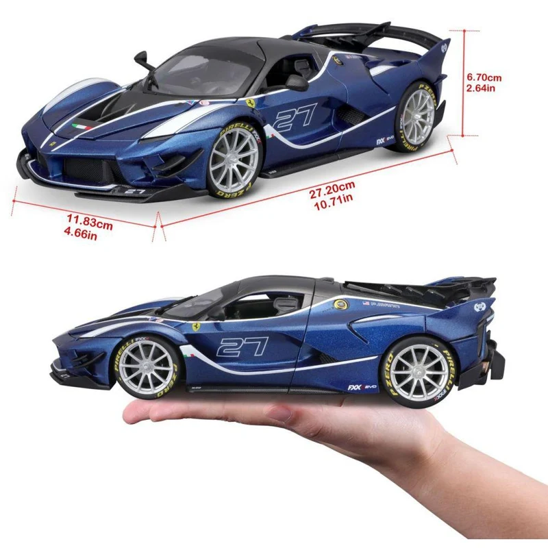 Bburago Ferrari R&P FXX-K EVO 1/18 blau