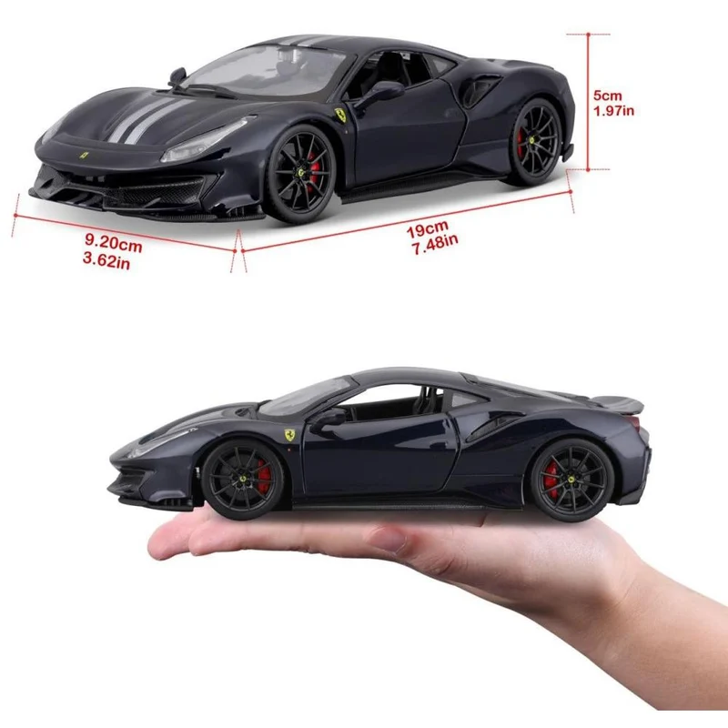 Bburago Ferrari R&P 488 Pista 1/24 blau