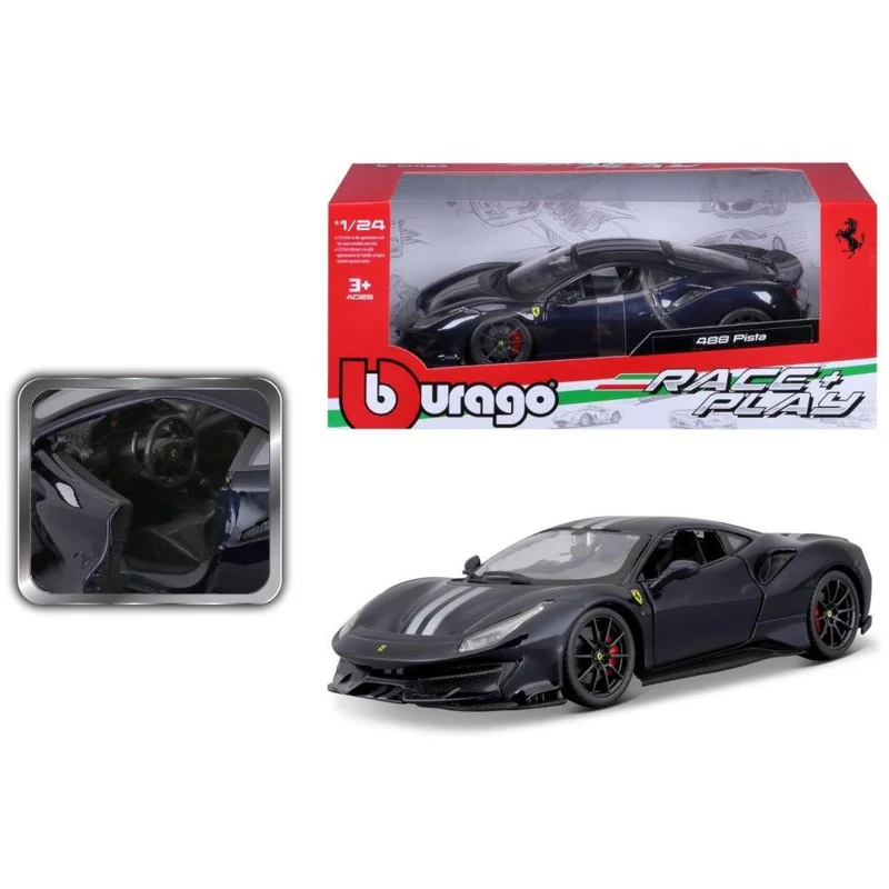 Bburago Ferrari R&P 488 Pista 1/24 blau