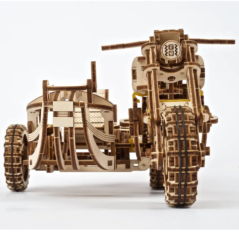 UGEARS 70137 - Scrambler UGR - 10 mit Beiwagen