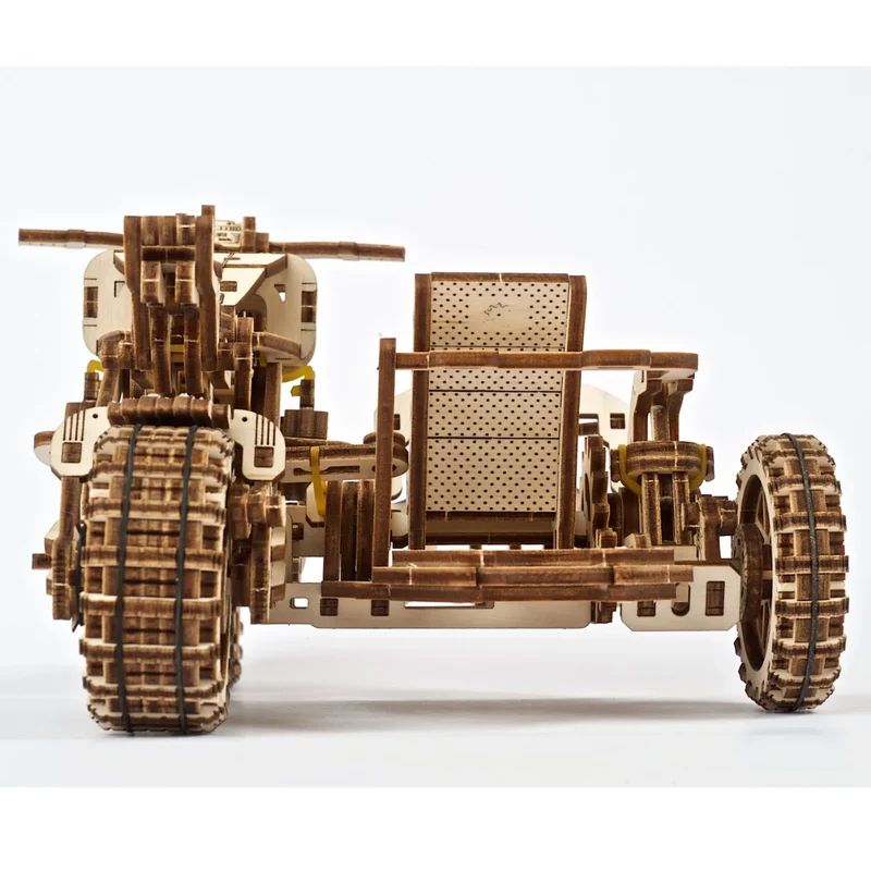 UGEARS 70137 - Scrambler UGR - 10 mit Beiwagen