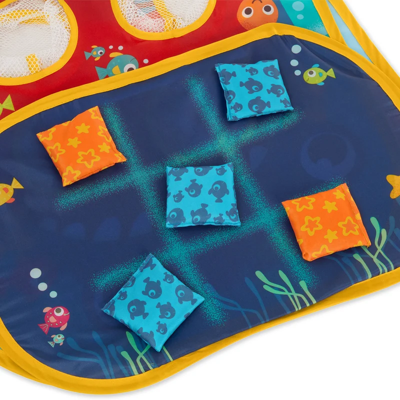 Geschicklichkeitsspiel 3 in 1 – Beutel mit Erbsen – Toss 'n' Score