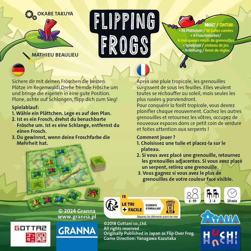 Flipping Frogs, deutsch