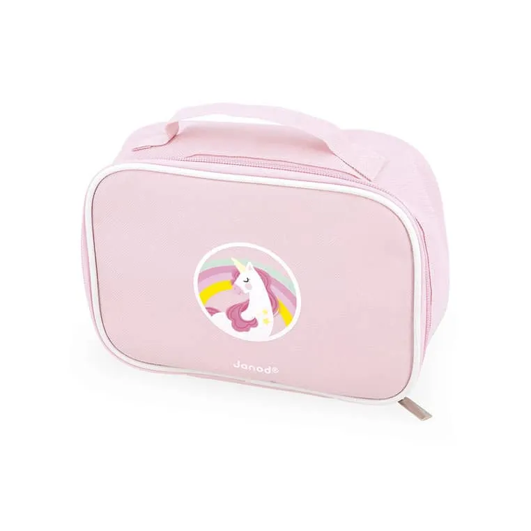 Kosmetiktasche mit 10 Accessoires – Kleine Miss Einhorn