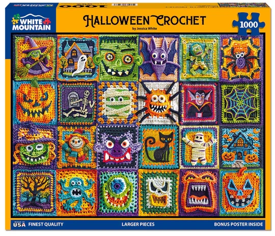 PFG Halloween Crochet, Jessica White (1000pcs) (Usage/Used - PUZZLES FOR GOOD)