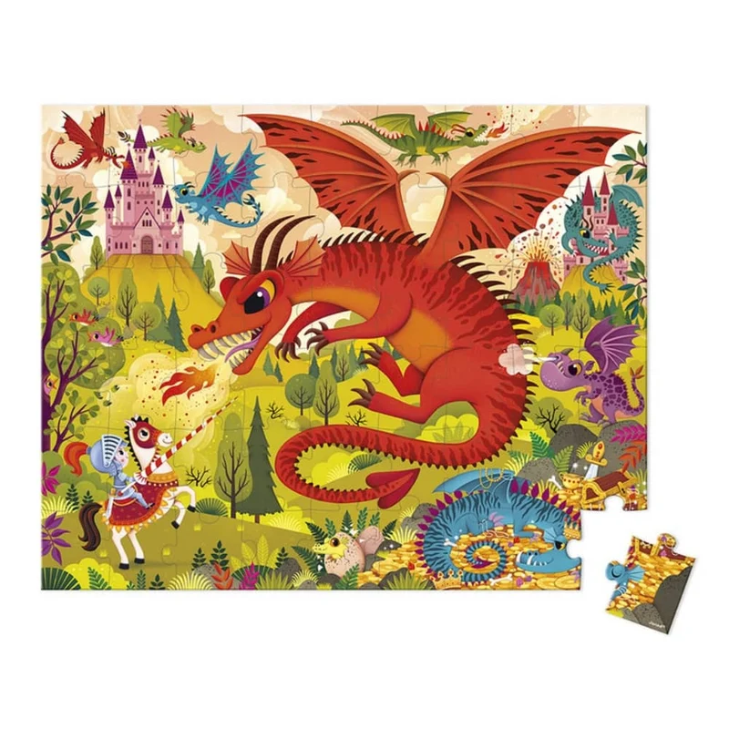 Puzzle im Koffer – Das Königreich der Drachen 54 Teile