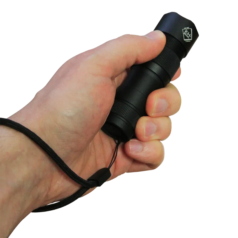 Kleine LED Taschenlampe mit Alarm