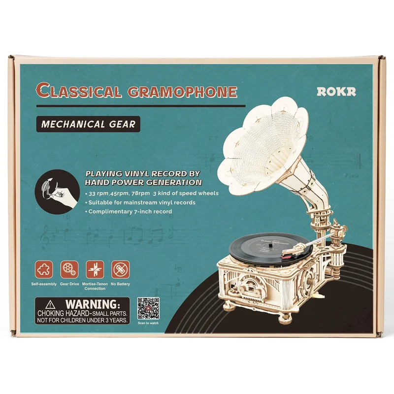 Robotime Classical Gramophone LKB01