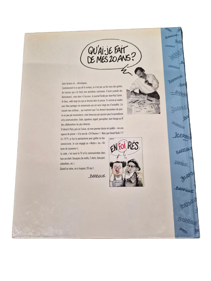 Qu'avez-vous fait de vos 20 ans | dessin à la main et signature authentique