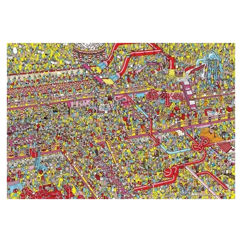 PFG Where's Waldo - Cake Factory (1000pcs) (Usage/Used - PUZZLES FOR GOOD)
