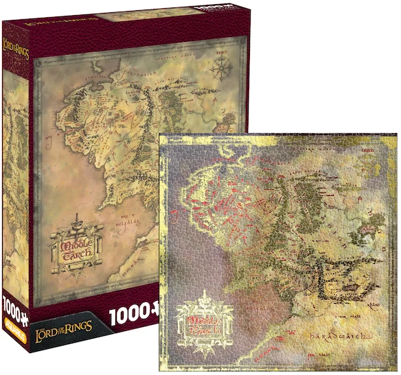 The Lord of the Rings Map - Heat Stamp (1000pcs) (FOIL)