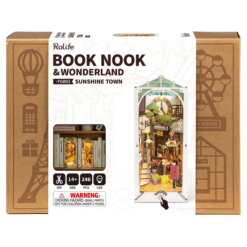Robotime Book Nook Sunshine Town TGB02