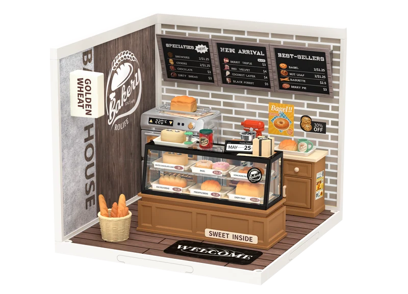 Robotime Golden Wheat Bakery DW005