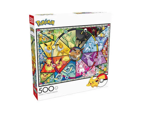 PFG Pokemon Evee Stained Glass (Usage/Used - PUZZLES FOR GOOD)