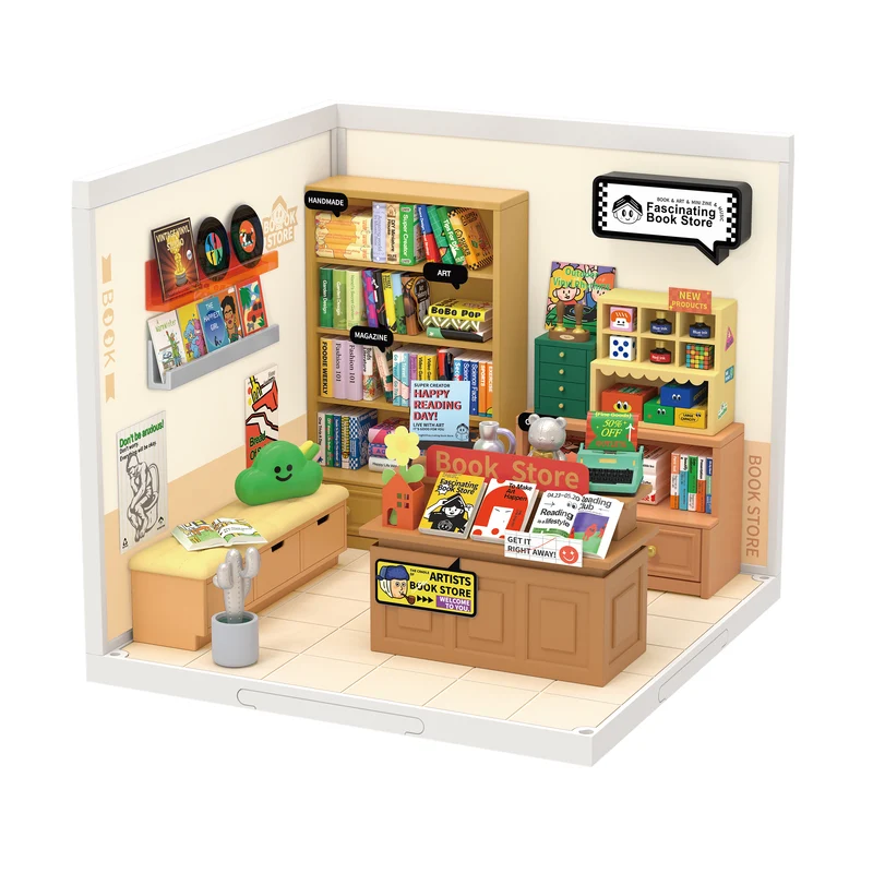 Robotime Fascinating Book Store DW004