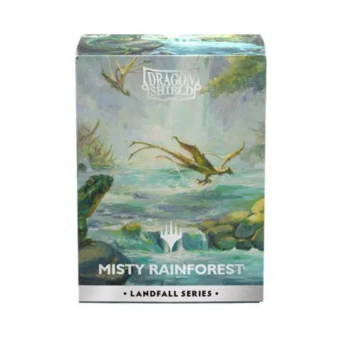Matte Dual Art Sleeves Mtg Landfall Series - Misty Rainforest, sprachunabhängig