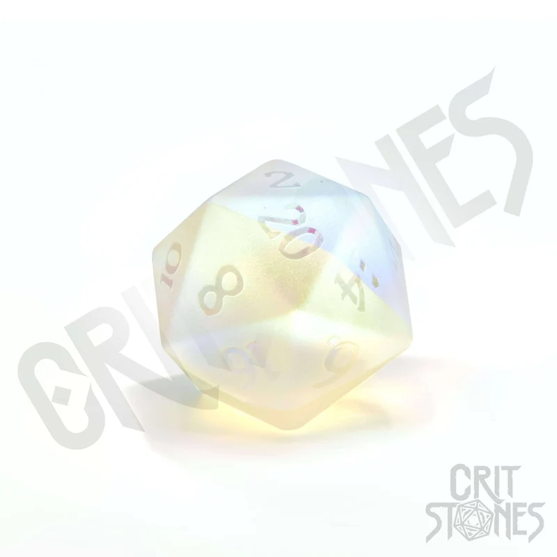 Prismatic Frost Glass Rpg Dice Set, sprachunabhängig