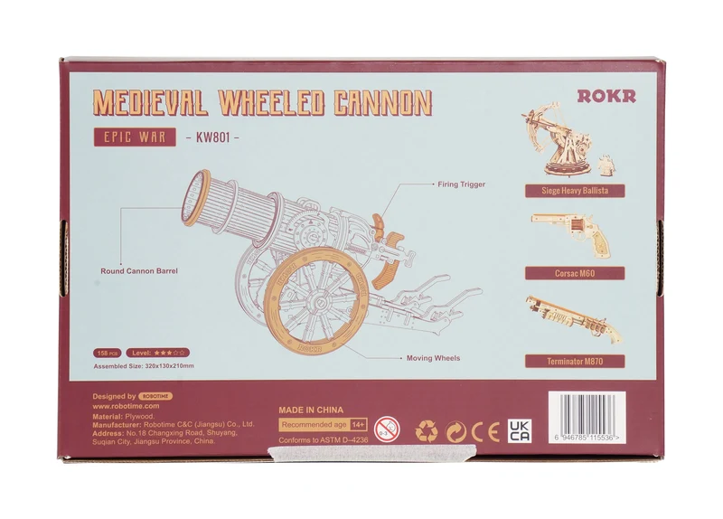 Robotime Wheeled Siege Artillery KW801