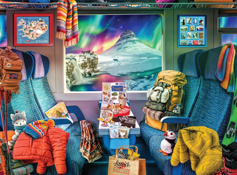 Night & Day - Iceland Train Journey, Lars Stewart (1000pcs)