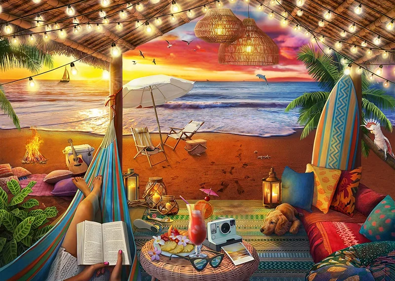 PFG Ravensburger Cozy Cabana (1000pcs) (Usage/Used - PUZZLES FOR GOOD)