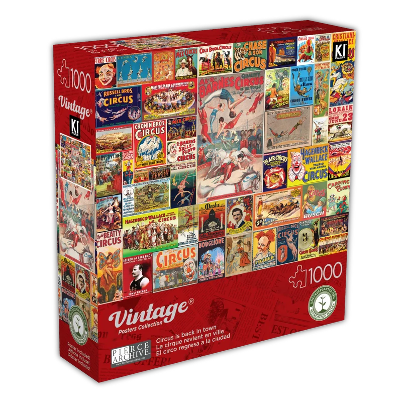 Vintage Posters Collection - Circus is Back in Town (1000pcs)