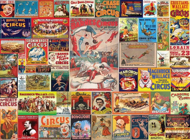 Vintage Posters Collection - Circus is Back in Town (1000pcs)