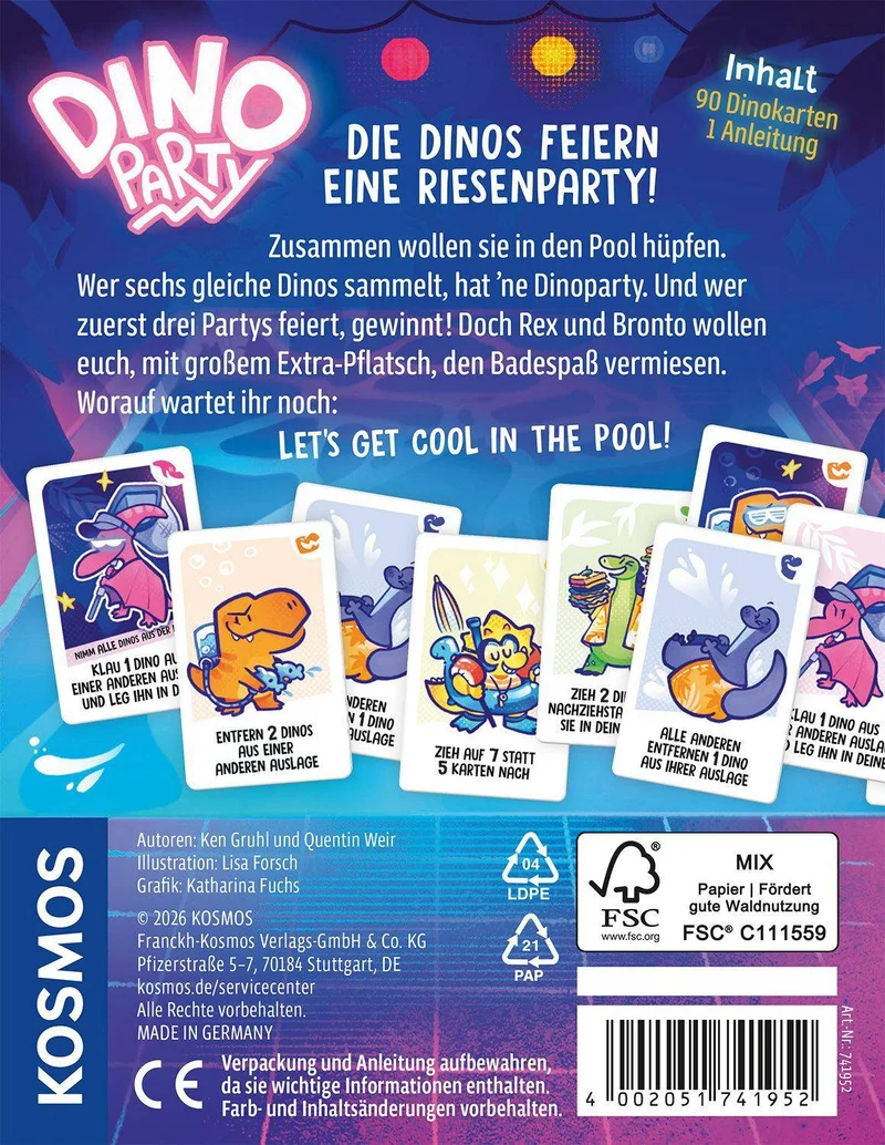 Dino Party, deutsch
