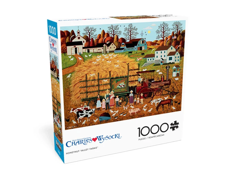 PFG Honeynut Valley Farm, Charles Wysocki (1000pcs) (Usage/Used - PUZZLES FOR GOOD)