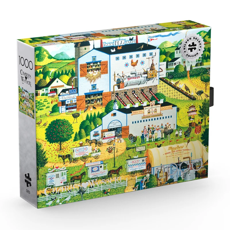PFG Silver - Sunny Side Up, Charles Wysocki (1000pcs) (Usage/Used - PUZZLES FOR GOOD)