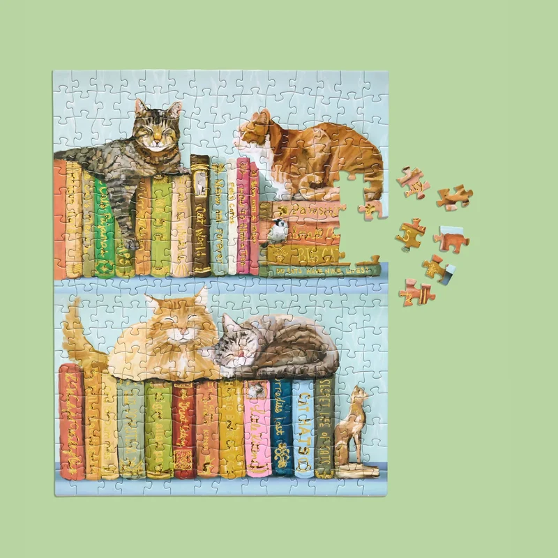 Gift Set - Cats on Books (3 x 250pcs)
