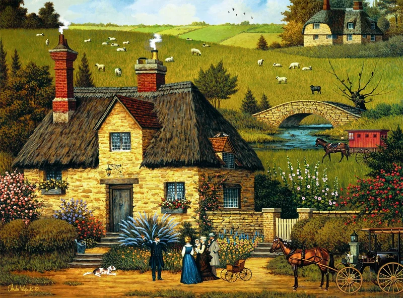 PFG Tall Sea Tale, Charles Wysocki (1000pcs) (Usage/Used - PUZZLES FOR GOOD)