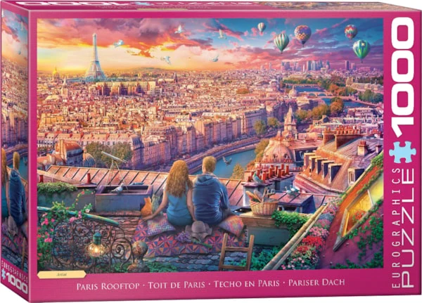 PFG Paris Rooftop (1000pcs) (Usage/Used - PUZZLES FOR GOOD)