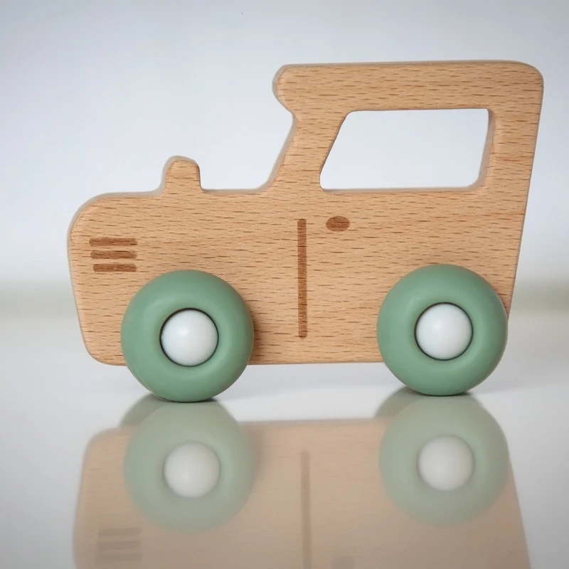 Holztraktor | Grün